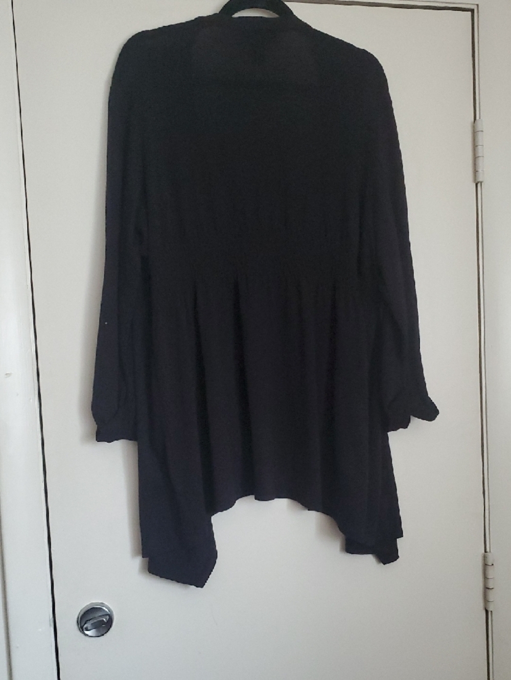 Style & Co. Black Open-Front Draped Cardigan - Picture 11 of 12